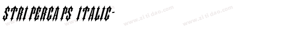 StriperCaps Italic字体转换